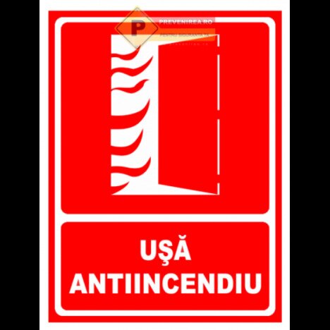 Semn pentru usa antiincendiu